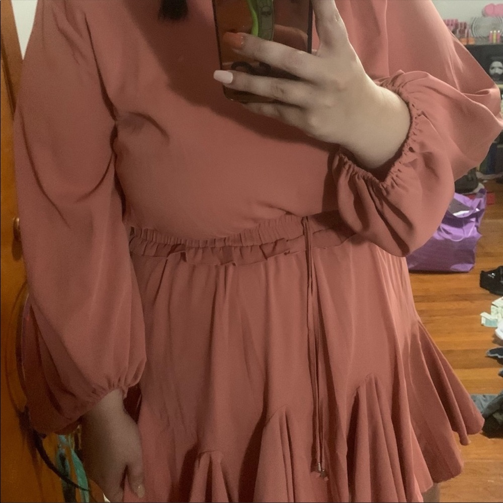 Pink Ruffle Dress - Picture 4 of 4